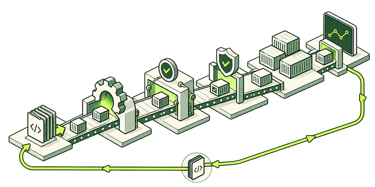 Representación de Automatización y DevOps, el área tecnológica que integra flujos e integraciones.